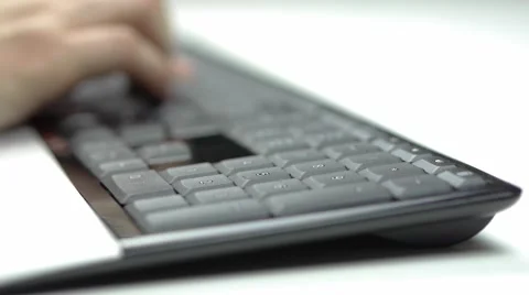 Typing on keyboard numpad 1 Stock Footage 52363907