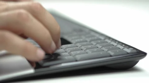 Typing on keyboard numpad 3 Stock Footage 52363914