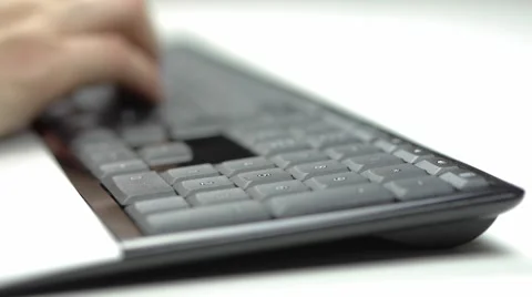 Typing on keyboard numpad 4 Stock Footage 52364066