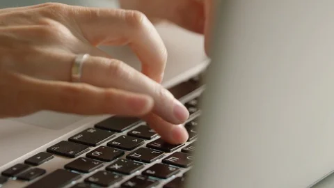Typing keyboard russian Stock Footage 129515642