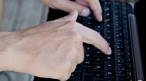 Typing laptop 2 HD 1080p Stock Footage 7764765
