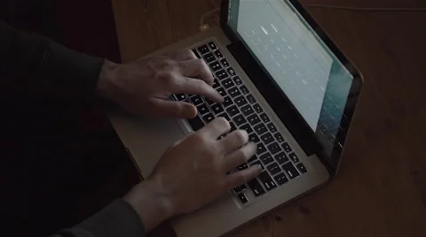 Typing on laptop. 4K UHD Stock Footage 48879678