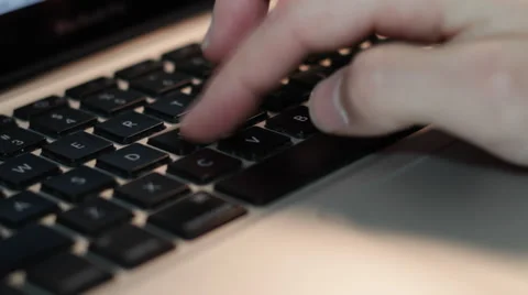 Typing on a Laptop Computer Video stock 43905060