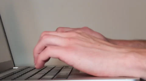 Typing on a Laptop Computer Video stock 43908153