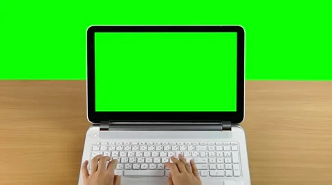 Typing on a laptop computer. Stock Footage 61881229