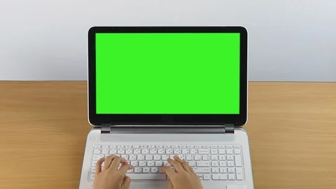 Typing on a laptop computer. Stock Footage 90923722