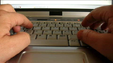 Typing laptop Stock-Footage 571967