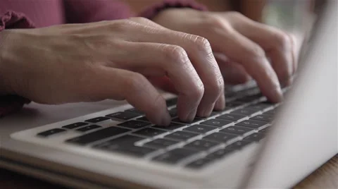 Typing on laptop Stock Footage 45296290