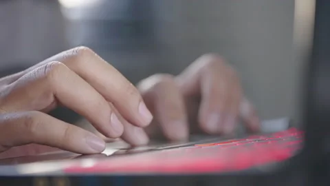 Typing on a laptop Stock Footage 164421408