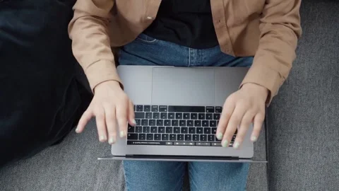 Typing on laptop Stock Footage 314908275