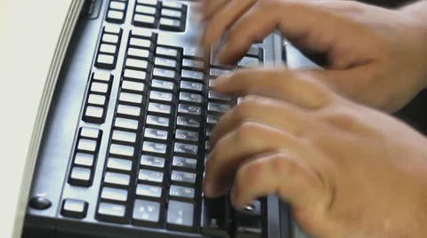 Typing on the laptop keyboard Stock-Footage 35629599