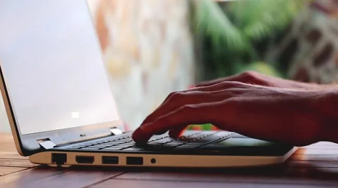 Typing On A Laptop Keyboard  動画素材 64656501