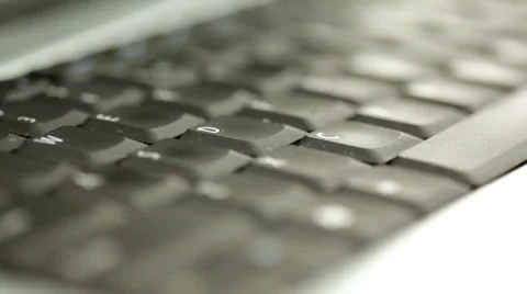 Typing on laptop keyboard. Version 2. Stock Footage 306154