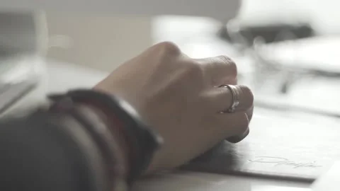Typing on a laptop. They work in the office. Work in the office. Stock Footage 130226013