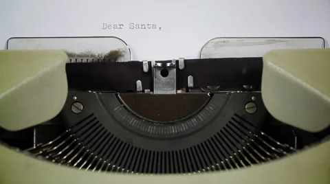 Typing a letter to Santa Clause Vidéo 61842825