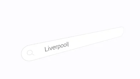 Typing Liverpool On Internet Browser - Close Up Stock Footage 334371419