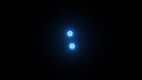 Typing loading Neon dots animation isolated on black background Stock Footage 320252005