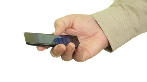 Typing Message On Mobile Phone Stock Footage