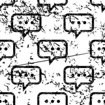 Typing message pattern, grunge, monochrome Stock Illustration