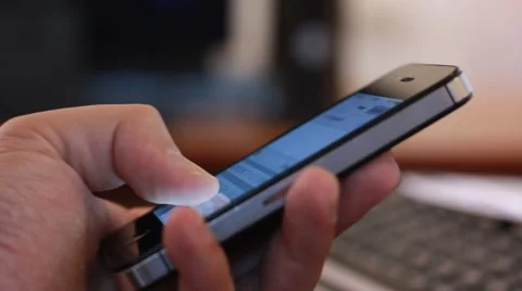 Typing message on smartphone Stock Footage 55644437