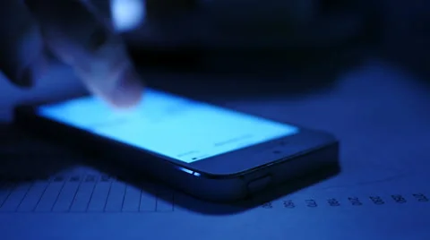 Typing message on smartphone touchscreen Stock Footage 61820412