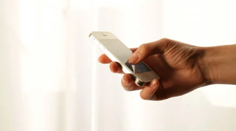 Typing Message. Touch phone. Mobile phone Stock Footage 39643622