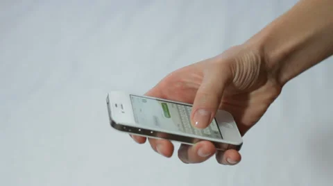 Typing Message. Touch phone. Mobile phone 2 Stock Footage 39643626