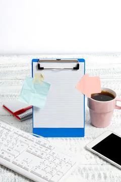 Typing New Ideas Writing Important Notes Voice Video Calls Communication Stock Photos