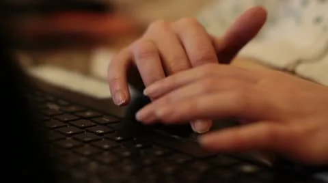 Typing on a Notebook Stock Footage 20460550