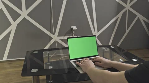 Typing on NoteBook Stock Footage 311086107