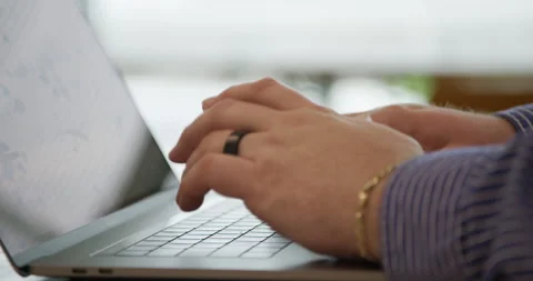 Typing Office Keyboard Stock Footage 146614687