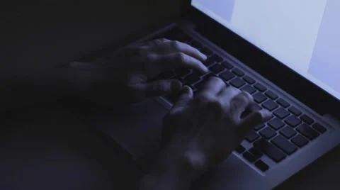 Typing Overhead MacbookPro 스톡 동영상 52097819