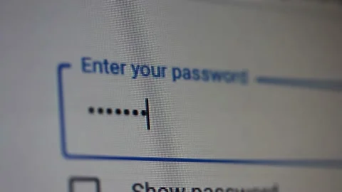 Typing Password on Computer, Internet Security Concept. Close Up. 4K Resolution. Stock Footage 150874218