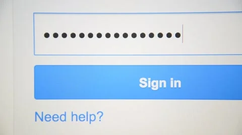 Typing password. Stock Footage 49427635