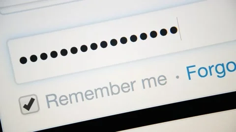 Typing password. Stock Footage 49427636