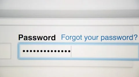 Typing password Stock Footage 49428398