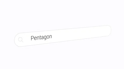 Typing Pentagon on the Search Engine 動画素材 252786486