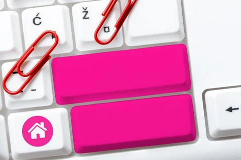 Typing Program Code Script, Abstract Downloading New Online Journal, Global Foto stock