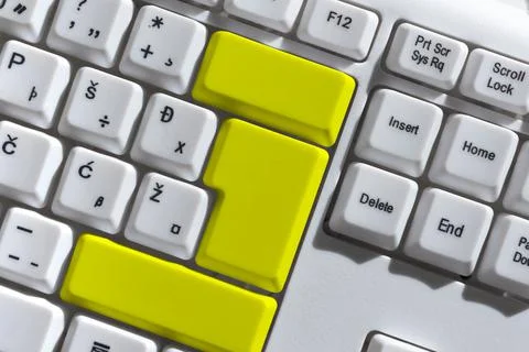 Typing Program Schedule, Retyping Debugging Program String Codes, Global Foto stock