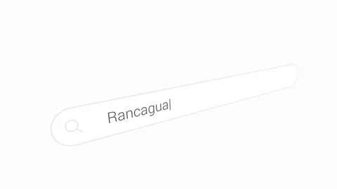 Typing Rancagua In A Search Engine Bar. Close-up Shot Stock Footage 334728696