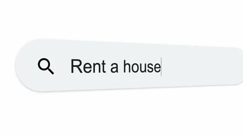 Typing 'Rent a house'. Stock-Footage 221738113