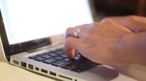 Typing report Stock Footage 8995868