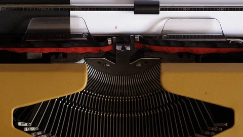 Typing "A SCREENPLAY BY" on an old typewriter Stock Footage 119047538