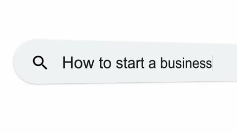 Typing in a search line on the computer as 'How to start a business'. Video stock 221885261