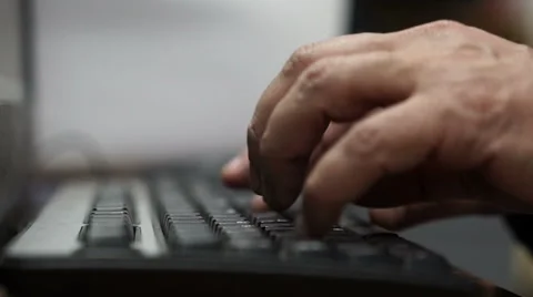 Typing ,slow motion Stock Footage 58933977