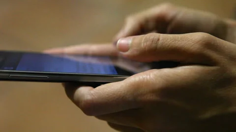 Typing on Smart Phone Stock Footage 38730645