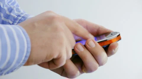 Typing on smartphone Video stock 3600226