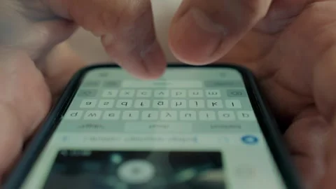 Typing On A Smartphone Stock Footage 316972596