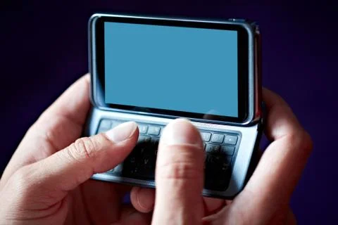 Typing on smartphone Stock Photos