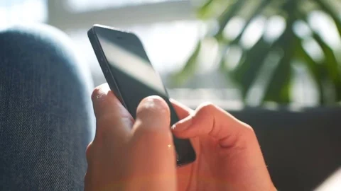 Typing On Smartphone Screen Stock Footage 81661925